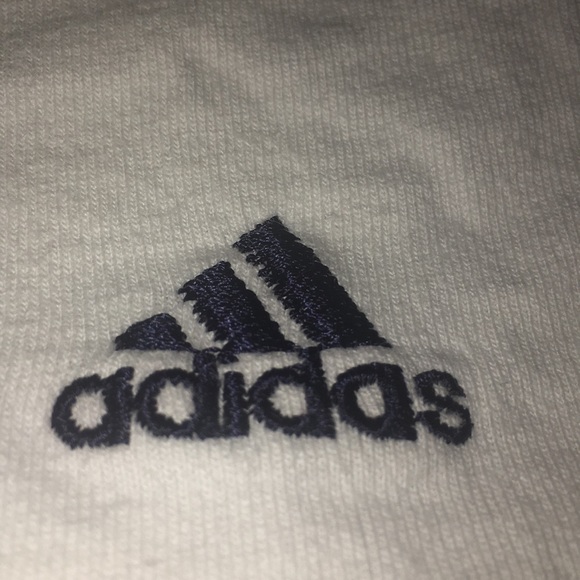 🌊•ADIDAS ATHLETIC TANK WHITE AND NAVY BLUE•🌊 - Picture 4 of 6